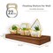 Sorbus 4 Pack Wall Mounted Floating Shelves - for storage and displaying showpieces, home decor items, and other prized possessions